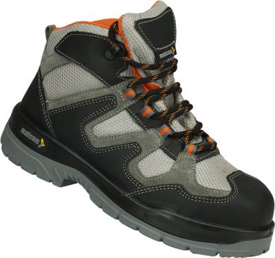 Mallcom Ocelot Black Nubuck Suede Leather Steel Toe Cap Safety Shoe DD PU Sole Steel Toe Nubuck Leather Safety Shoe