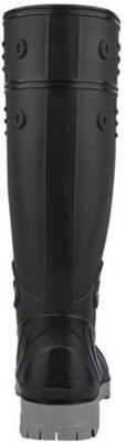 HOUSE OF COMMON Steel Toe Rubber Safety Shoe(Black, SBP, Size 10)