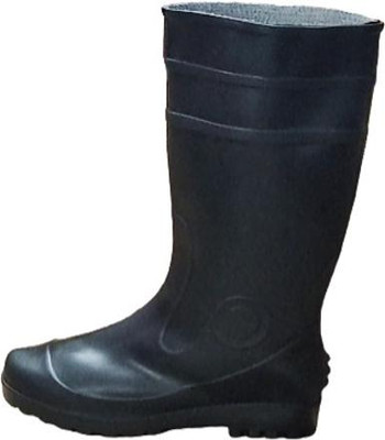 Gumbbots Soft Toe Rubber Safety Shoe(Black, S1, Size 8)