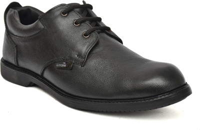 stonix Steel Toe Leather Safety Shoe(Black, S1, Size 11)