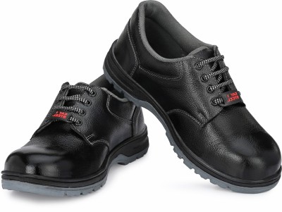 kay1steel Steel Toe Leather Safety Shoe(Black, S1, S1P, Size 10)