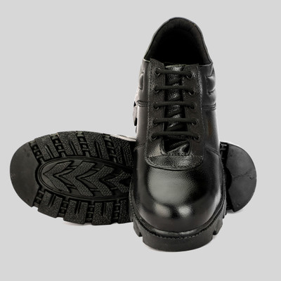 BTOM Steel Toe Leather Safety Shoe(Black, S1, Size 8)