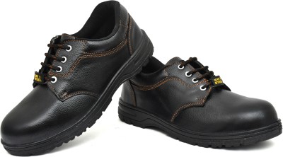 kay1steel Steel Toe Genuine Leather Safety Shoe(Black, S1, S1P, Size 10)