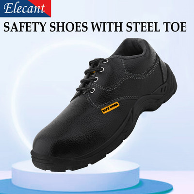 Elecant Steel Toe Resin Safety Shoe(Black, S1P, Size 7)