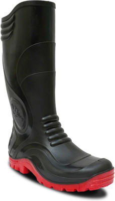 HOUSE OF COMMON Soft Toe Rubber Safety Shoe(Black, S4, Size 10)