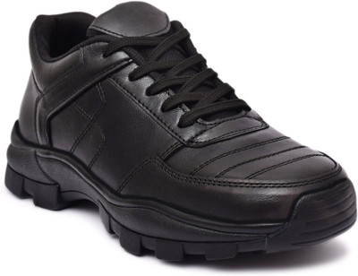 TOR Shoes Steel Toe Genuine Leather Safety Shoe(Black, S1, Size 7)