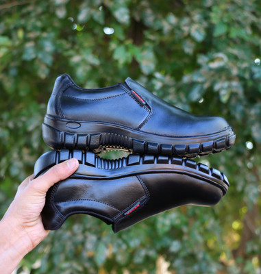 SOROS Steel Toe Genuine Leather Safety Shoe Corporate Casuals For Men(Black , 7)