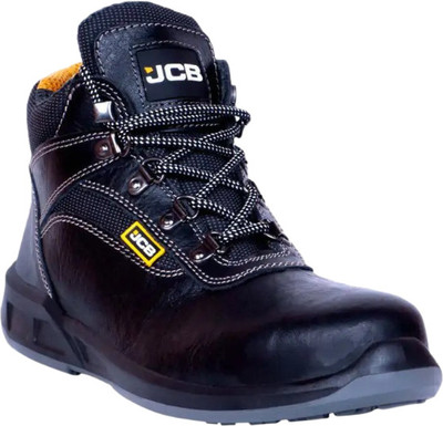 JCB Steel Toe PU (Polyurethane) Safety Shoe(Black, S1, Size 7)