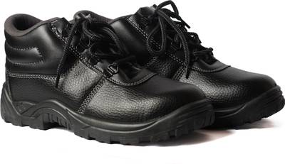 HEALTH SAFE High Ankle Safety Shoes For Men Women Black 100
