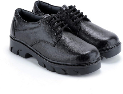TENDER TSF Soft Toe Genuine Leather Safety Shoe(Black, S1, Size 9)