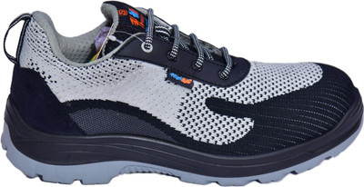 HIGH LITE Fiber Toe Fabric Safety Shoe(Grey, S1, Size 6)