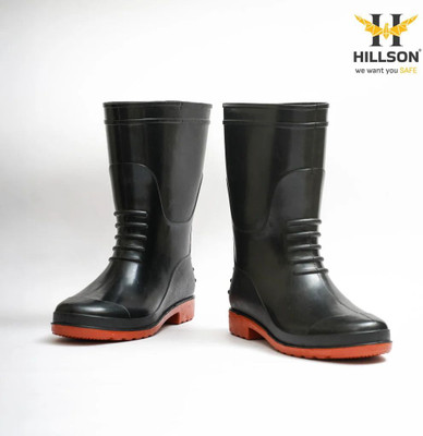 Hillson Steel Toe Leather Safety Shoe(Red, S2, Size 6)