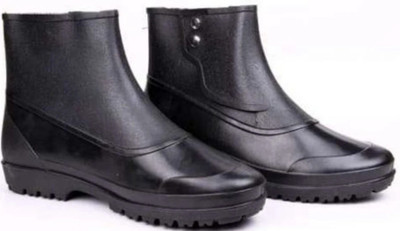 HOUSE OF COMMON Soft Toe Rubber Safety Shoe(Black, S1, Size 10)