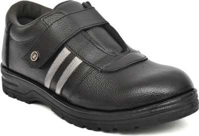 ALLTAR Steel Toe Genuine Leather Safety Shoe(Black, S1, S1P, Size 6)