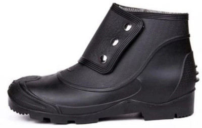 HOUSE OF COMMON Steel Toe Rubber Safety Shoe(Black, SRA, Size 7)