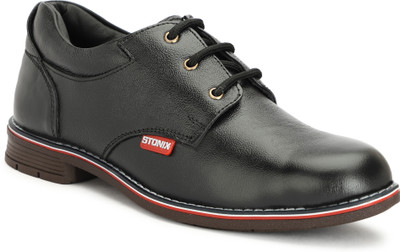 stonix Steel Toe Leather Safety Shoe(Black, S1, Size 11)