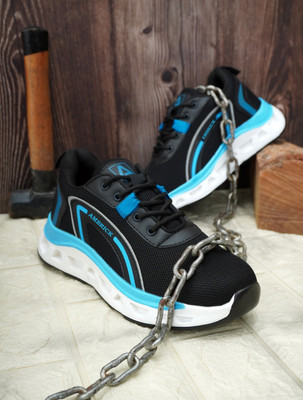 AMBRICK Steel Toe Mesh Safety Shoe(Blue, S1P, Size 7)