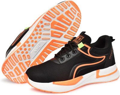 AMBRICK Steel Toe Mesh Safety Shoe(Orange, S1P, Size 8)