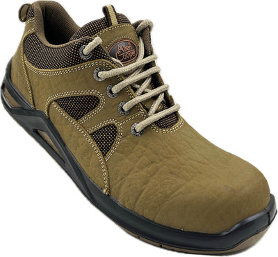 Allen Cooper Fiber Toe Leather Safety Shoe(Beige, S2, Size 8)