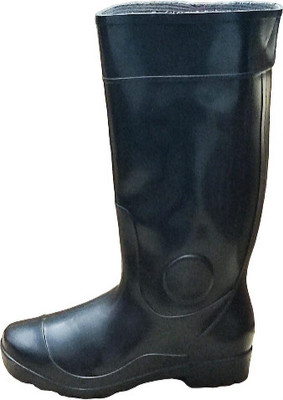 HOUSE OF COMMON Soft Toe Rubber Safety Shoe(Black, S1, Size 8)