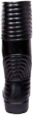 Hillson Soft Toe Rubber Safety Shoe(Black, S1, Size 10)