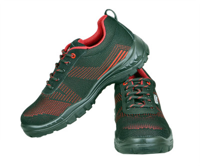 Coffer Safety Steel Toe Mesh Safety Shoe(Black, S1, Size 10)