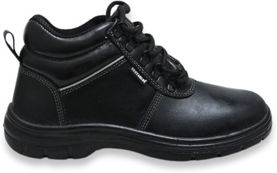 Contablue Steel Toe Grain Leather Safety Shoe(Black, S2, Size 7)