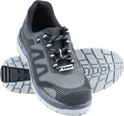 Mallcom Composite Toe Polyester Safety Shoe(Black, S1, SRC, Size 10)