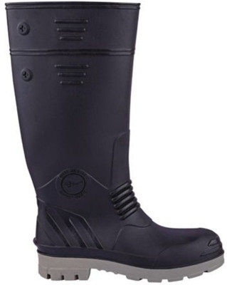 HOUSE OF COMMON Steel Toe Rubber Safety Shoe(Black, S5, Size 10)