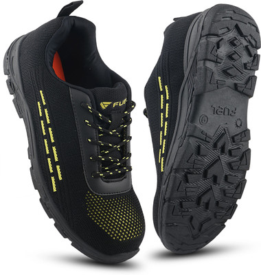 FUEL Steel Toe Fabric Safety Shoe(Black, Grey, S1, Size 10)