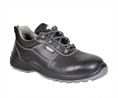 Coffer Safety Steel Toe Leather Safety Shoe(Black, S1, Size 8)