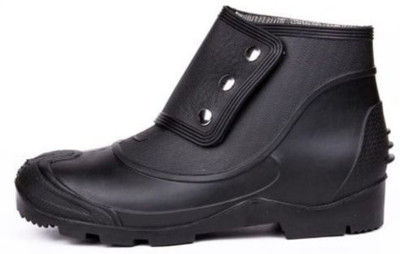Hillson Steel Toe Rubber Safety Shoe(Black, SRA, Size 7)