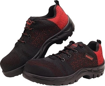 Karam Fiber Toe PU (Polyurethane) Safety Shoe(Black, S1, Size 8)