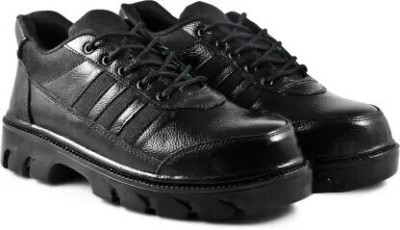 B-Fox Steel Toe Leather Safety Shoe(Black, S1, Size 8)