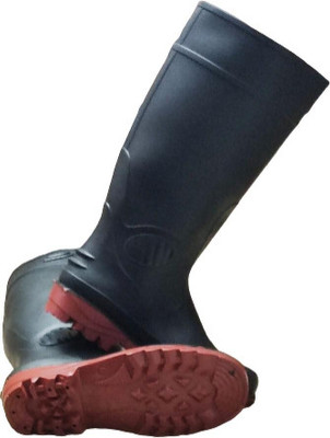 HOUSE OF COMMON Fiber Toe Rubber Safety Shoe(Black, S2, Size 9)