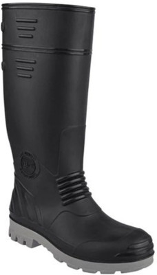 HOUSE OF COMMON Steel Toe Rubber Safety Shoe(Black, S1, Size 10)