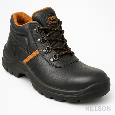 Hillson Steel Toe PVC Safety Shoe(Black, SB, Size 6)