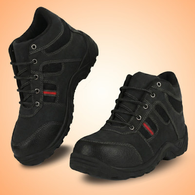 Xellent Steel Toe Synthetic Safety Shoe(Black, S1, Size 8)
