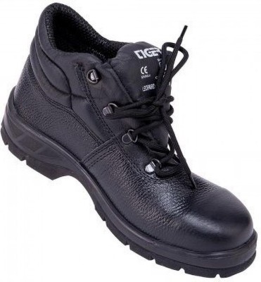 Mallcom Steel Toe Genuine Leather Safety Shoe(Black, S1, Size 9)