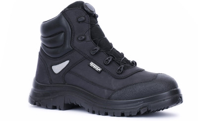Coffer Safety Steel Toe Genuine Leather Safety Shoe(Black, S1, Size 10)
