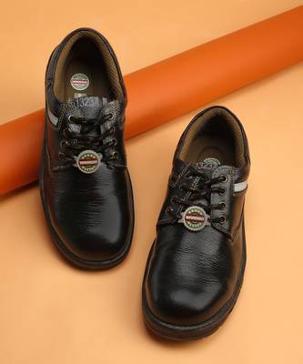 Liberty Warrior 9822-01 Safety Shoes For Men Steel Toe Genuine Leather Safety Shoe