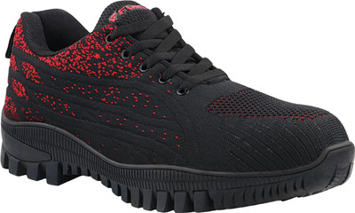 FUEL Steel Toe Synthetic Safety Shoe(Red, S1, Size 8)