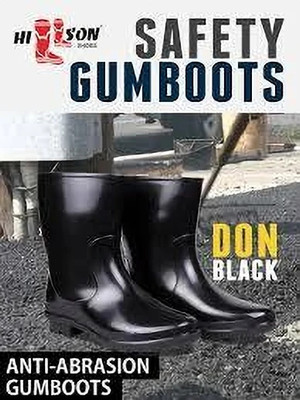 HOUSE OF COMMON Soft Toe PVC Safety Shoe(Black, SB, Size 8)