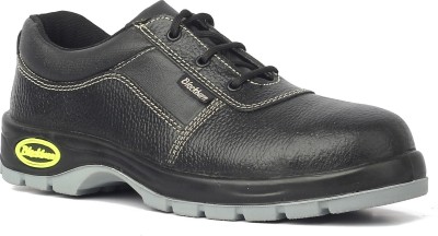 Blackburn Steel Toe Leather Safety Shoe(Black, S1, Size 8)