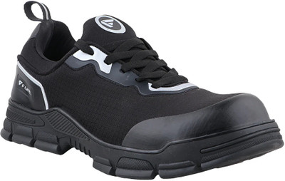 FUEL Steel Toe Fabric Safety Shoe(Black, S1, Size 10)