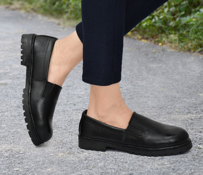 kay1steel Steel Toe Leather Safety Shoe(Black, S1, Size 8)