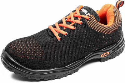 FUEL Steel Toe Grain Leather Safety Shoe(Orange, S1, Size 8)
