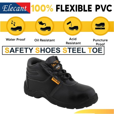 Elecant Steel Toe Resin Safety Shoe(Black, S1, Size 6)