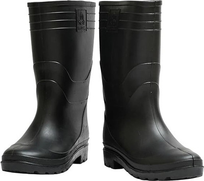 Zossta Soft Toe Rubber Safety Shoe(Black, S4, Size 6)