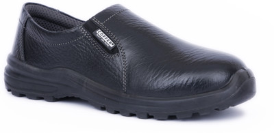 Coffer Safety Steel Toe Leather Safety Shoe(Black, S1, Size 6)
